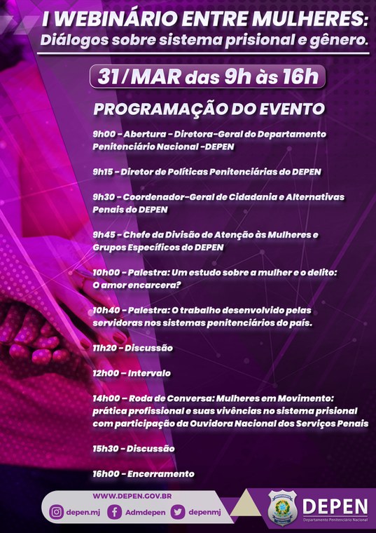 I Webinário entre Mulherers DEPEN grande