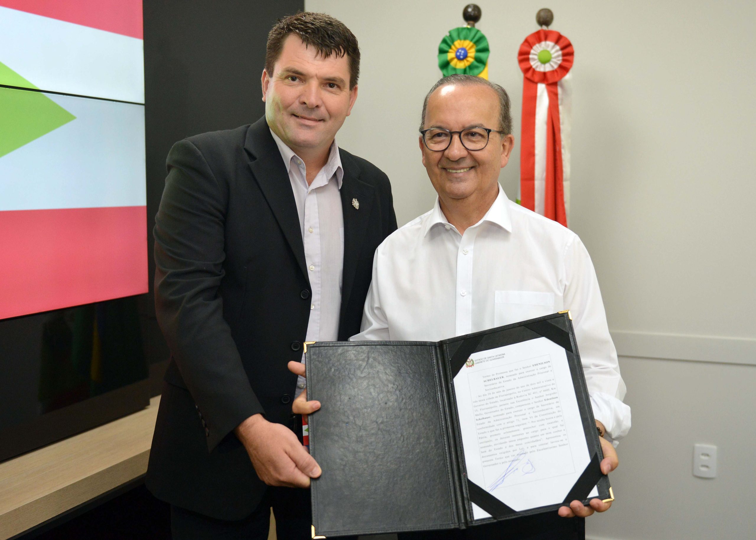 Posse Edenilson Schelbauer Secretário Administração Prisional