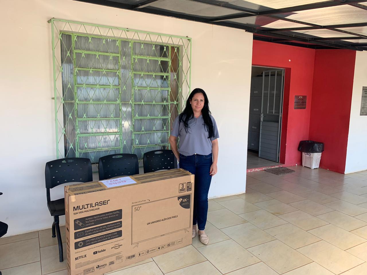Entrega televisores Joaçaba